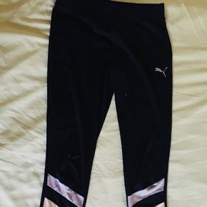 Puma girls poly colour blocked leggings